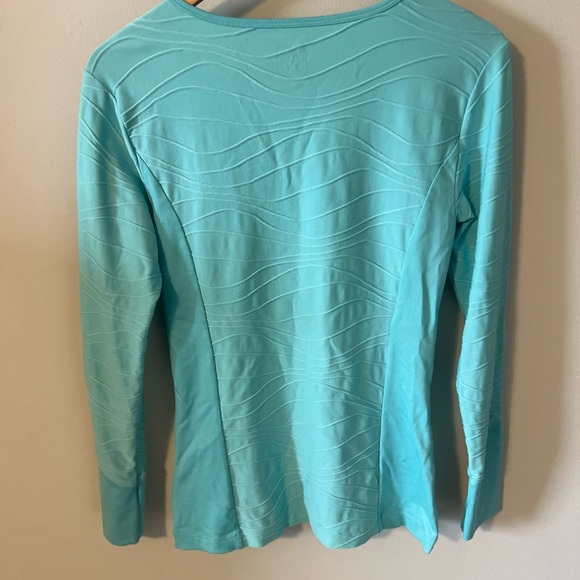 Title Nine Sunbuster Teal Long Sleeve Sun Shirt Small UPF $75 - Picture 5 of 6